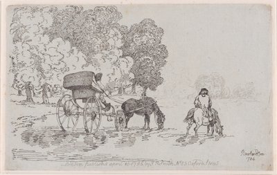 Négykerekű nyugágy alkotó: Thomas Rowlandson