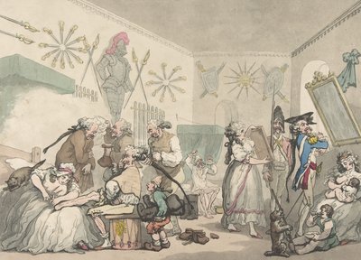 francia laktanya, 1791. augusztus 12., 1791. augusztus 12 alkotó: Thomas Rowlandson