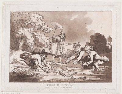Béka-vadászat alkotó: Thomas Rowlandson