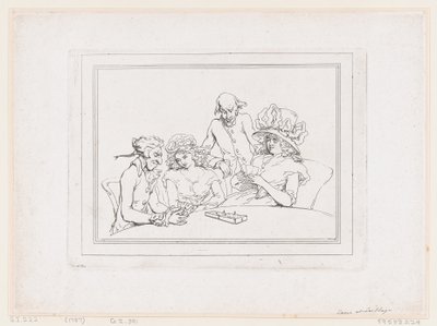 Cribbage-játék alkotó: Thomas Rowlandson