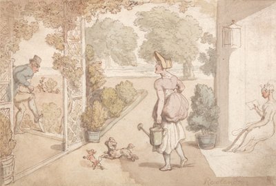 Kertészkedés alkotó: Thomas Rowlandson