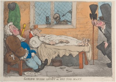 Feladni a szellemet vagy túl sok, 1813., 1813. alkotó: Thomas Rowlandson