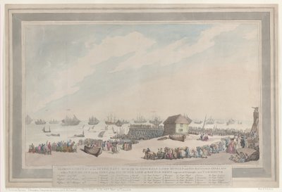 A holland haditengerészet dicsőséges veresége 1797. október 10-én Lord Duncan és ... admirálisok által, 1797. október 22-én. alkotó: Thomas Rowlandson