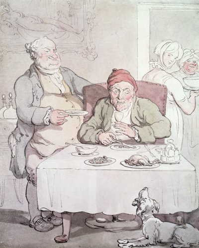 Falánkság (toll és wc papíron) alkotó: Thomas Rowlandson