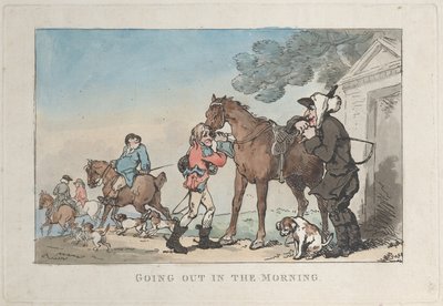 Reggel kimenni, 1787., 1787. alkotó: Thomas Rowlandson