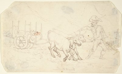 Betegszabadságra menni a hátsó részbe alkotó: Thomas Rowlandson
