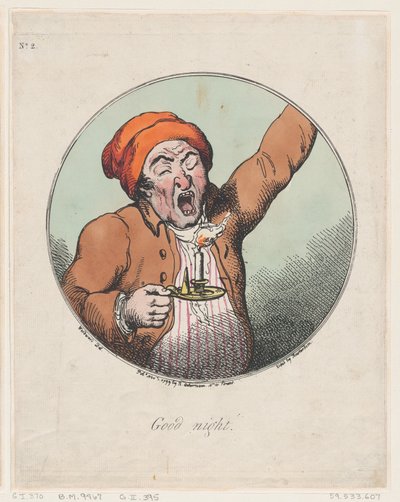 Jó éjszakát, 1799. november 1., 1799. november 1. alkotó: Thomas Rowlandson