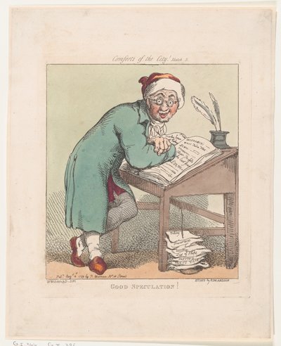Jó spekulációt!, 1799. augusztus 10., 1799. augusztus 10. alkotó: Thomas Rowlandson