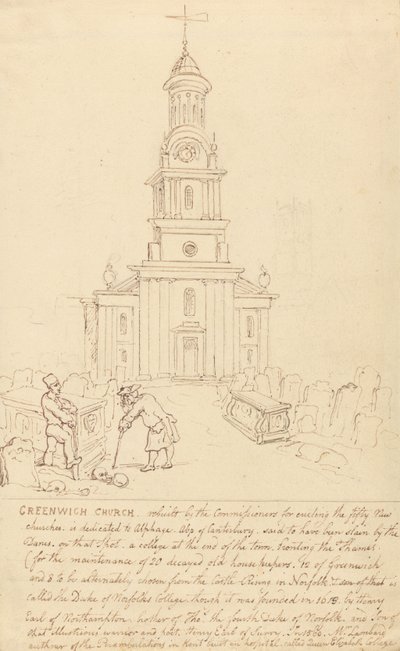 Greenwich-i templom alkotó: Thomas Rowlandson