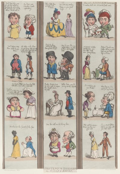 Groteszk határok szobákhoz és csarnokokhoz, [1800], reprint., [1800], reprint. alkotó: Thomas Rowlandson