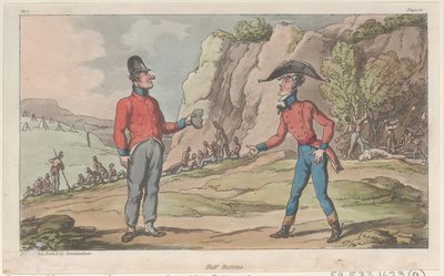 Half Rations, The Military Adventures of Johnny Newcome, 1815., 1815. alkotó: Thomas Rowlandson