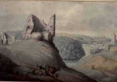 Harborough kastély, Yorkshire alkotó: Thomas Rowlandson