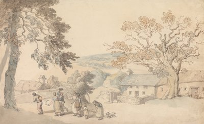 A betakarítók munkába állnak alkotó: Thomas Rowlandson