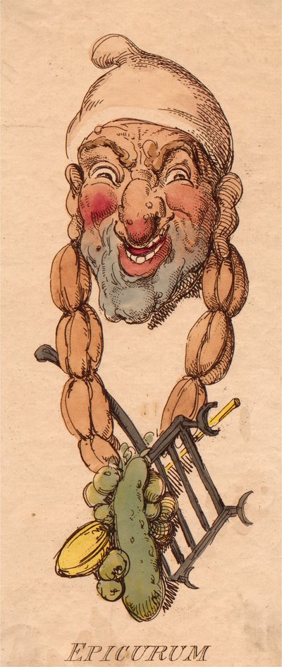 Fejlécek:  Epicurum alkotó: Thomas Rowlandson
