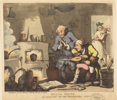 Hókuszpókusz, avagy a bölcsek kövének keresése alkotó: Thomas Rowlandson