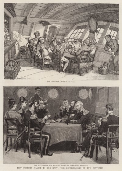 Hogyan változnak a szokások a haditengerészetnél, két évszázad frissítői alkotó: Thomas Rowlandson