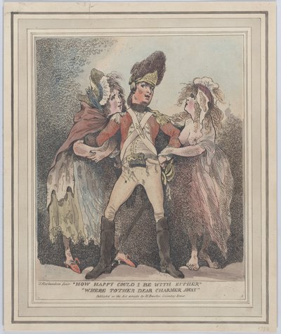 Milyen boldog lehetnék egyikkel sem, távol volt a másik, kedves Charmer, [1784]., [1784]. alkotó: Thomas Rowlandson