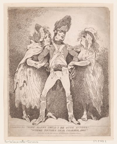 Milyen boldog lehetnék egyikkel sem, távol volt a másik, kedves Charmer, [1784]., [1784]. alkotó: Thomas Rowlandson