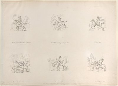Hogyan fordítsunk le minden lovat, kancát vagy hernyót, Hogyan lovagoljunk előkelően és kellemesen a hegyen..., 1803. március 1. alkotó: Thomas Rowlandson