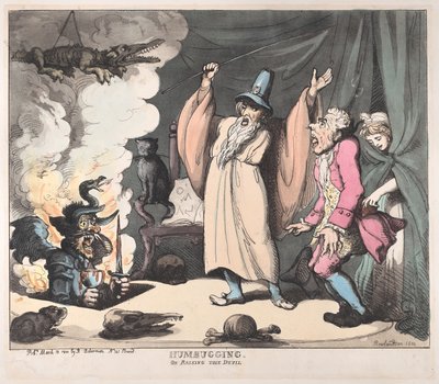Humbugging, avagy Raising the Devil, 1800. március 12., 1800. március 12. alkotó: Thomas Rowlandson