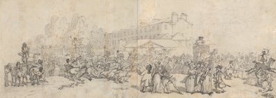 Hyde Park Corner alkotó: Thomas Rowlandson