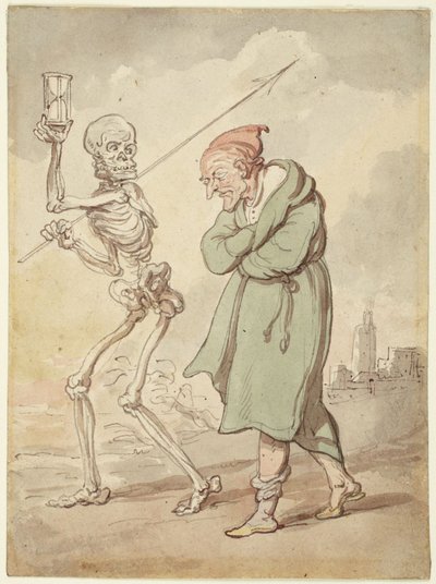 Illusztráció a „Haláltánc” című műhöz alkotó: Thomas Rowlandson