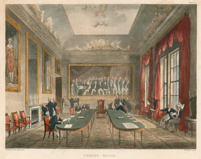 A Trinity House belseje alkotó: Thomas Rowlandson