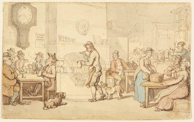Egy fogadó belseje alkotó: Thomas Rowlandson