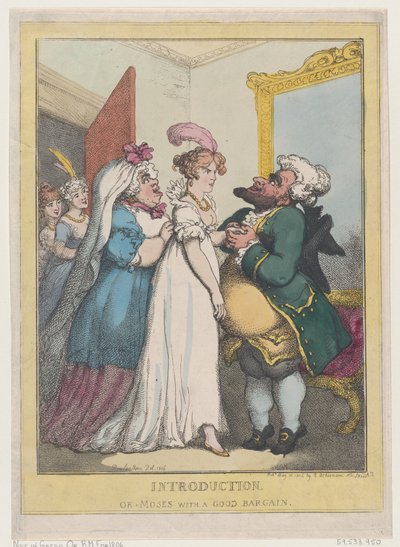 Bevezetés, avagy Mózes jó alkuval, 1806. július 23., 1806. július 23. alkotó: Thomas Rowlandson