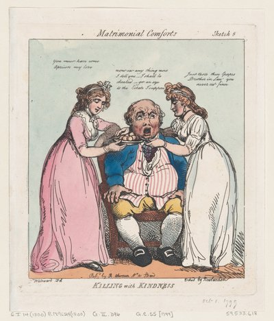 Gyilkosság kedvességgel, 1799. október 1., 1799. október 1. alkotó: Thomas Rowlandson