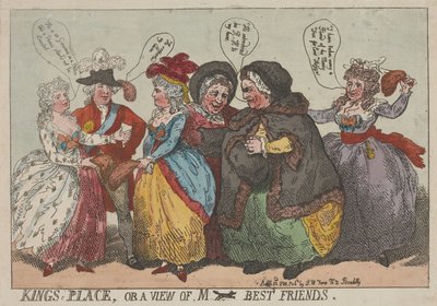 A King’s Place, avagy pillantás (Reynard úr) legjobb barátaira alkotó: Thomas Rowlandson