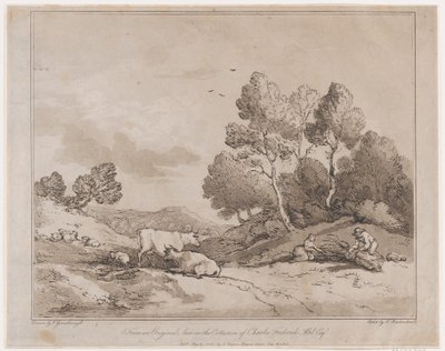 Táj faköteget kötő alakokkal, 1789. május 21., 1789. május 21. alkotó: Thomas Rowlandson