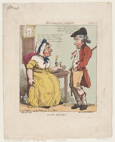 Késői óra!, 1799. október 1., 1799. október 1. alkotó: Thomas Rowlandson