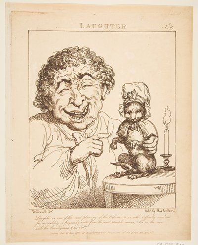 Nevetés Le Brun Travested, avagy A szenvedélyek karikatúrái, 1800. január 21. alkotó: Thomas Rowlandson