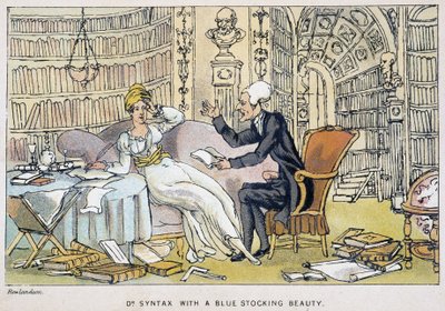 Le docteur et une intellectuelle - a "" Doctor Syntax három körútjában: a festői vigasz és feleség keresésében" William Combe, ill. Rowlandson alkotó: Thomas Rowlandson