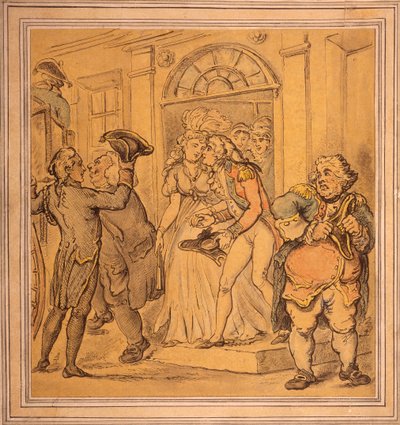 Buli után távozás, 18. század vége-19. század eleje alkotó: Thomas Rowlandson