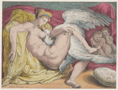 Léda és a hattyú, 1799., 1799. alkotó: Thomas Rowlandson
