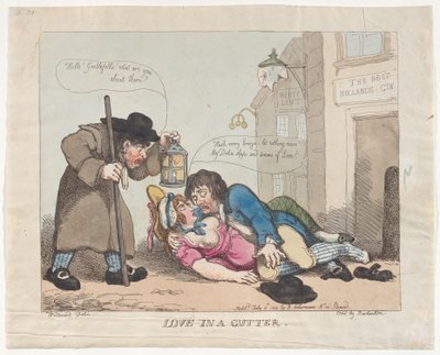 Szerelem a csatornában, 1800. július 8., 1800. július 8. alkotó: Thomas Rowlandson