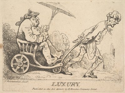 Luxus, [1781] újra kiadva 1786-95. alkotó: Thomas Rowlandson