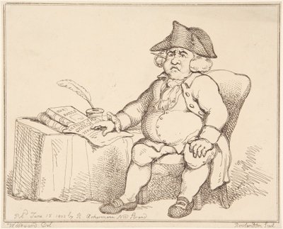 Man at Table alkotó: Thomas Rowlandson