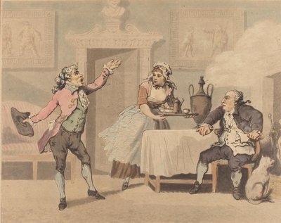 Menedzser és Spouter, 1784. alkotó: Thomas Rowlandson