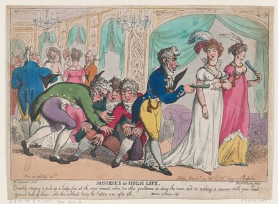 A magas élet nyomorúságai, 1808. március 1., 1808. március 1. alkotó: Thomas Rowlandson