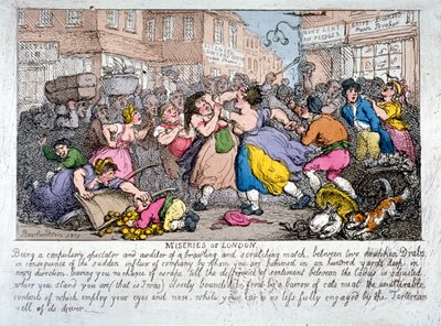 „London nyomorúságai”, 1807 alkotó: Thomas Rowlandson