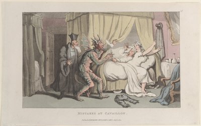 Hibák Cavaillonban, a Journal of Sentimental Travels in the Southern Pro... című folyóiratból, 1822. január 1. alkotó: Thomas Rowlandson