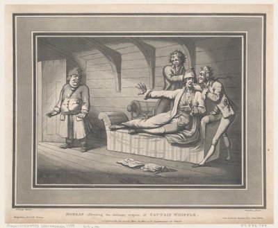 Morgan Offending The Delicate Organs of Whiffle kapitány, 1800. május 12., 1800. május 12. alkotó: Thomas Rowlandson