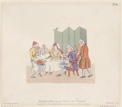 Reggel, vagy, az ízlés embere, 1803. május 1., 1803. május 1. alkotó: Thomas Rowlandson