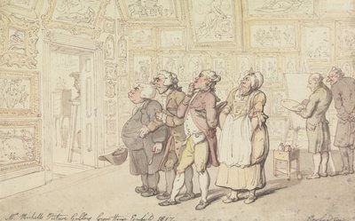 Michell úr képtára, Grove House, Enfield, 1817 alkotó: Thomas Rowlandson