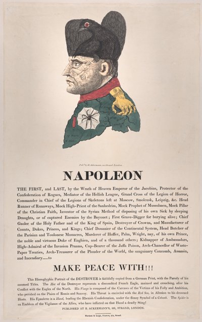 Napóleon, 1814. március, 1814. március. alkotó: Thomas Rowlandson