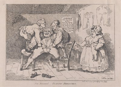 Új feltalált elasztikus nadrág, 1784. november 1., 1784. november 1. alkotó: Thomas Rowlandson