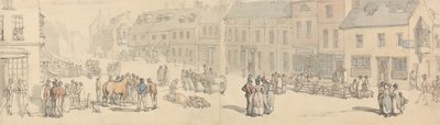 Newport High Street, Wight-sziget alkotó: Thomas Rowlandson